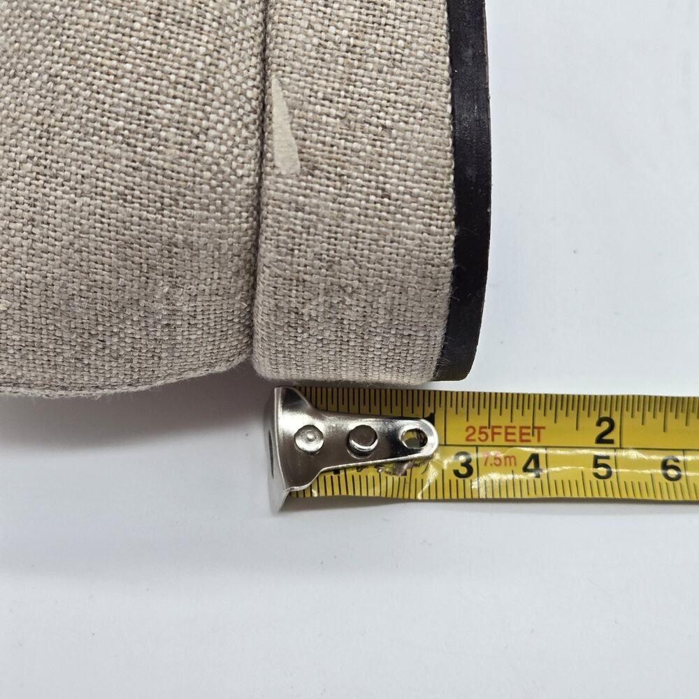 Talbots Loafers Comfort Square Toe Slip On Linen Embr Fabric Sz 7.5N Boho Cottag - Picture 8 of 10